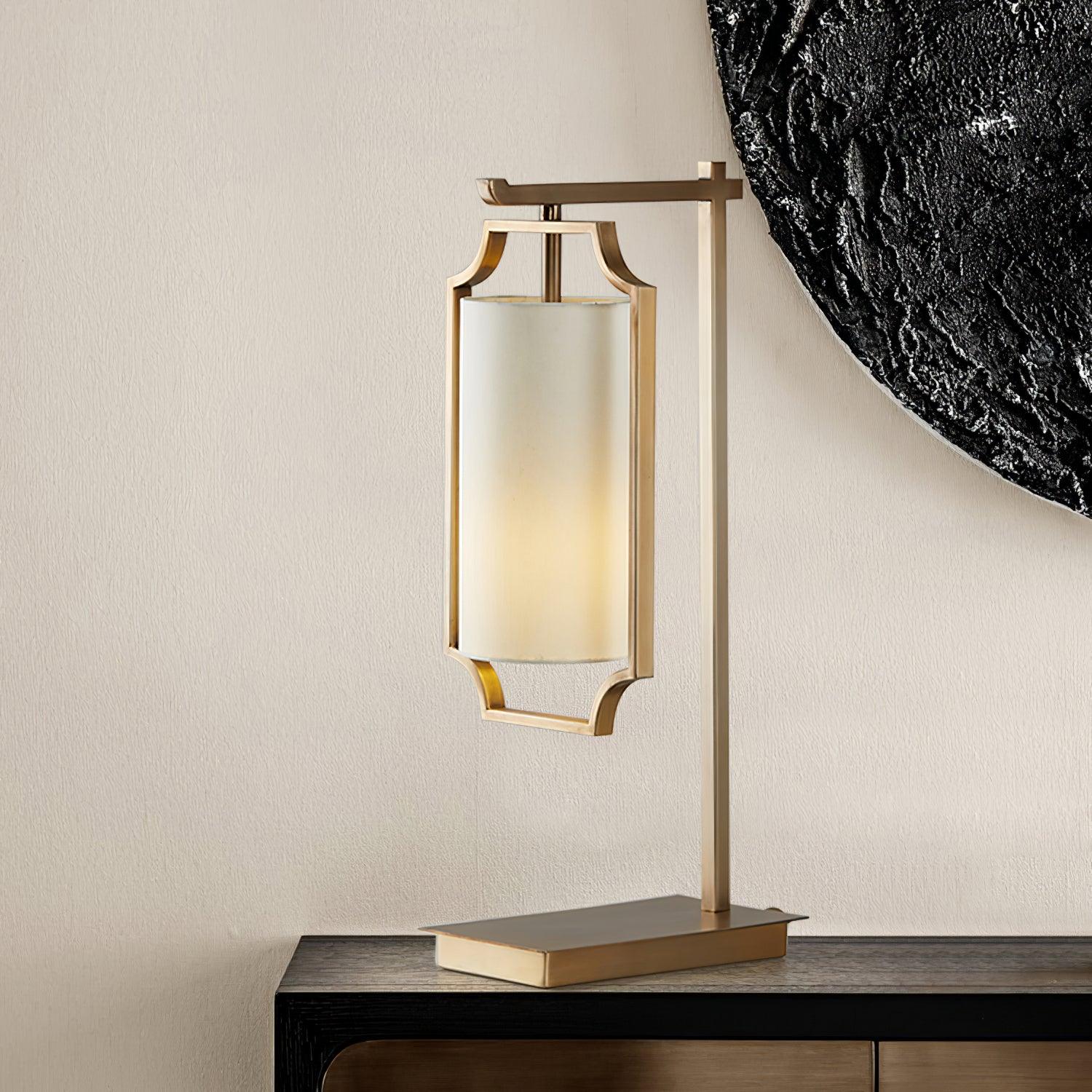 Aureon Classic Fabric Table Lamp-Neutral Decor