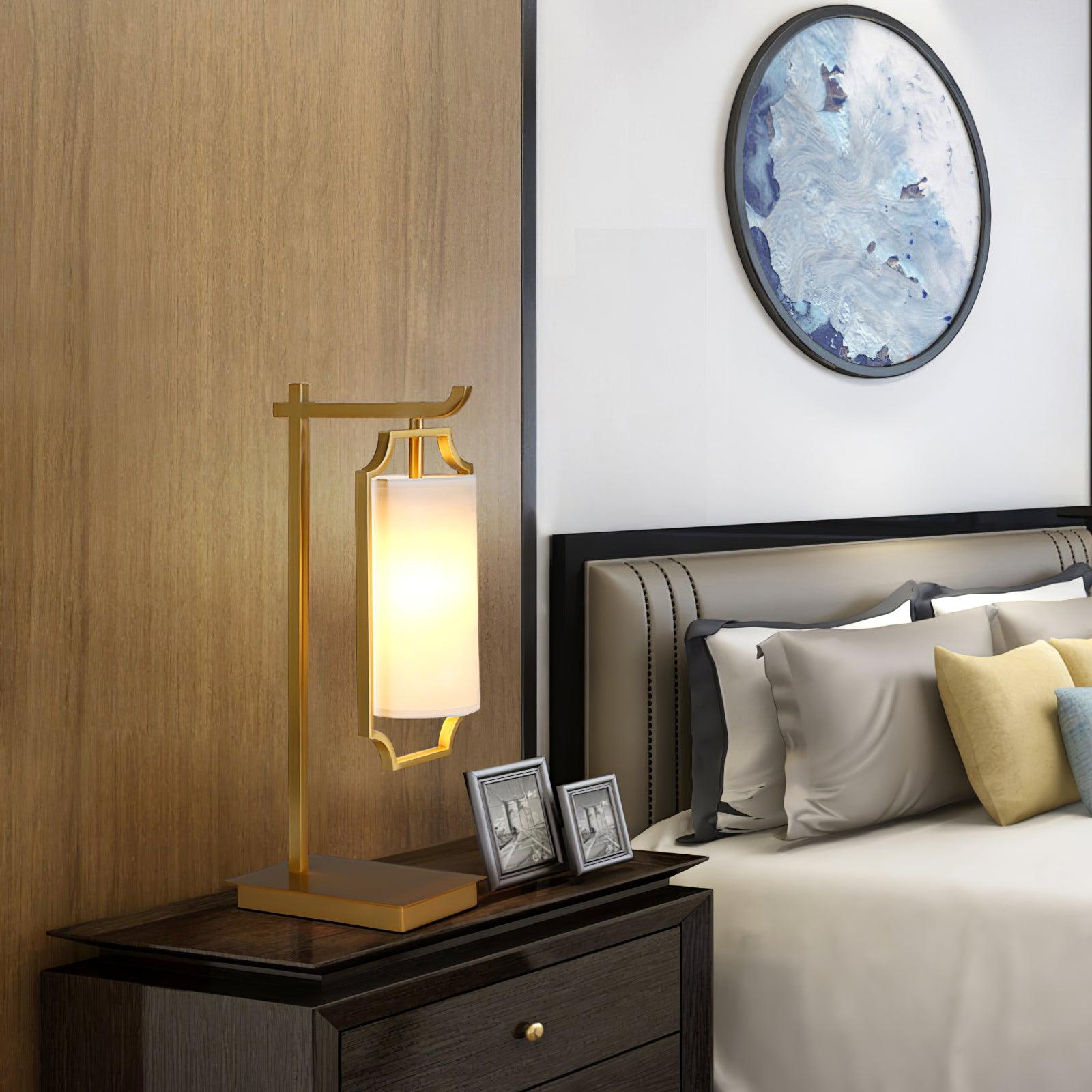 Aureon Classic Fabric Table Lamp-Neutral Decor