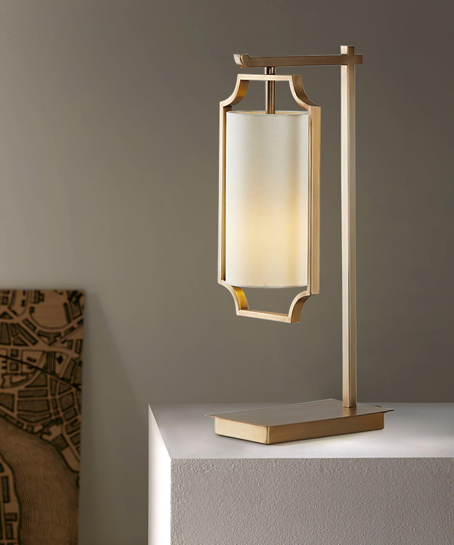 Aureon Classic Fabric Table Lamp-Neutral Decor