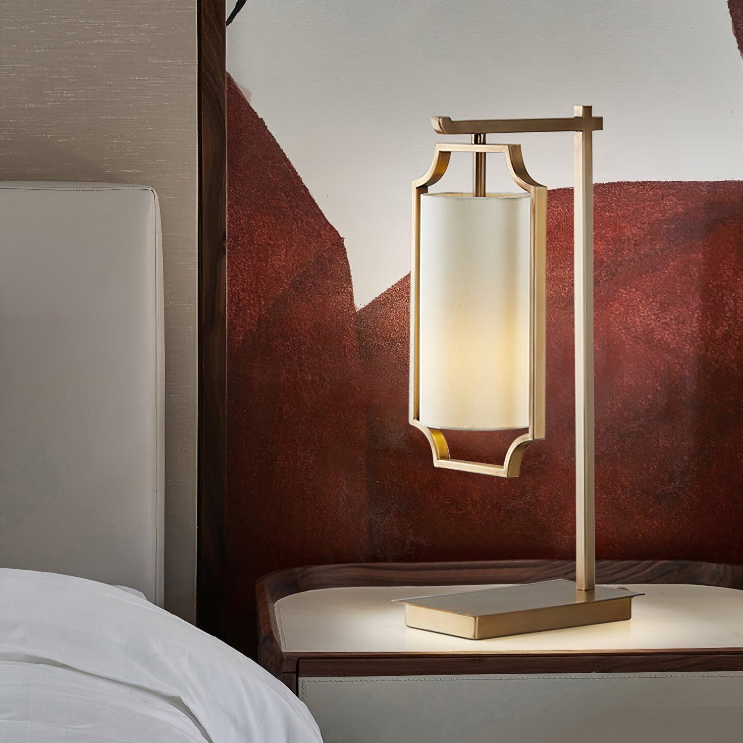 Aureon Classic Fabric Table Lamp-Neutral Decor
