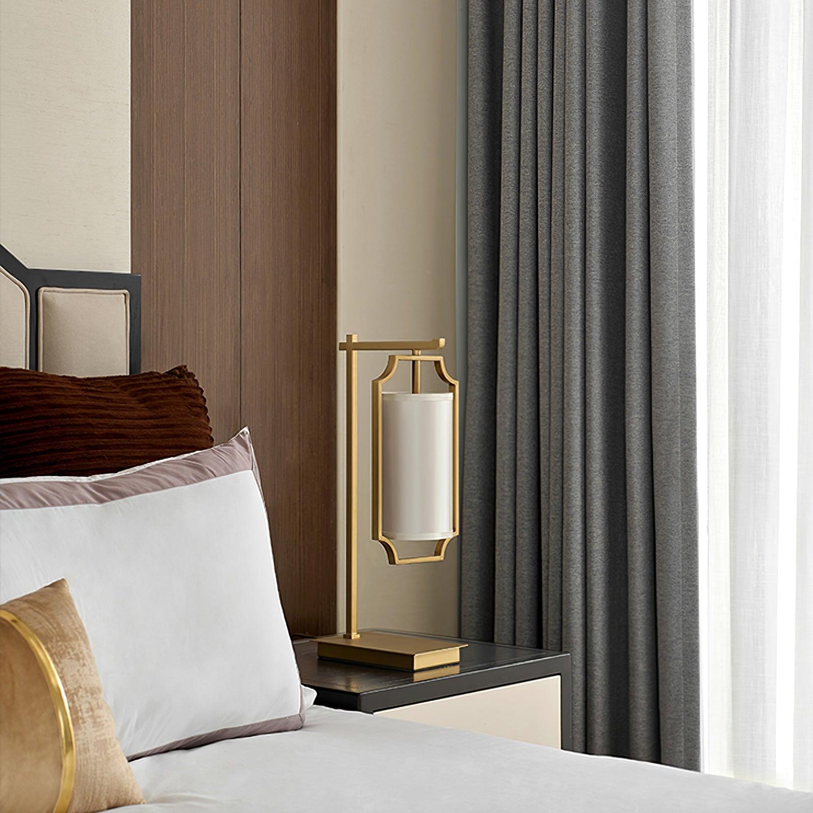 Aureon Classic Fabric Table Lamp-Neutral Decor