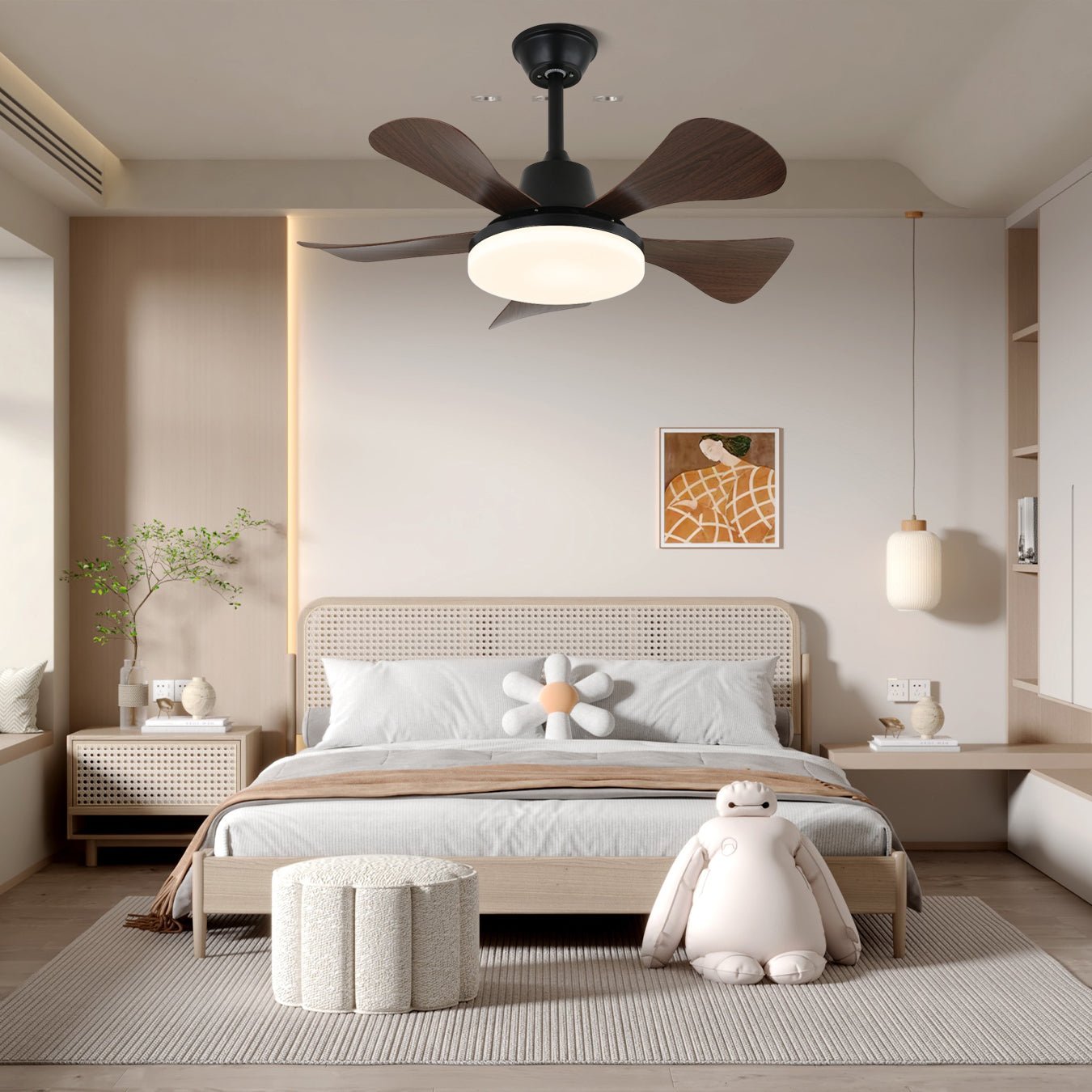 Aveline Wood Ceiling Fan Light-Neutral Decor