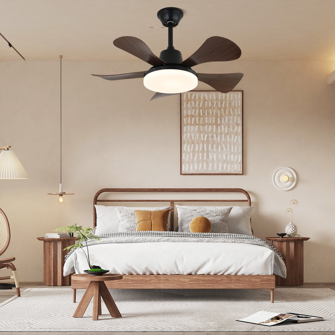 Aveline Wood Ceiling Fan Light-Neutral Decor