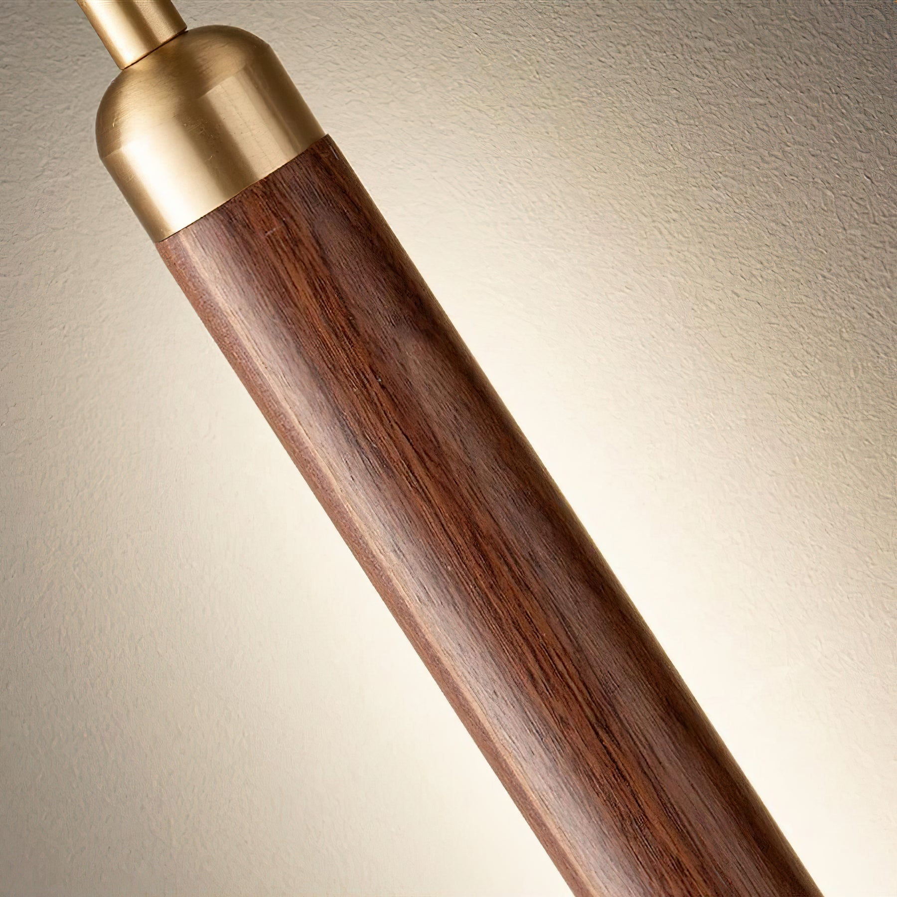 Kyoto Walnut Brass Linear Pendant Light-Neutral Decor