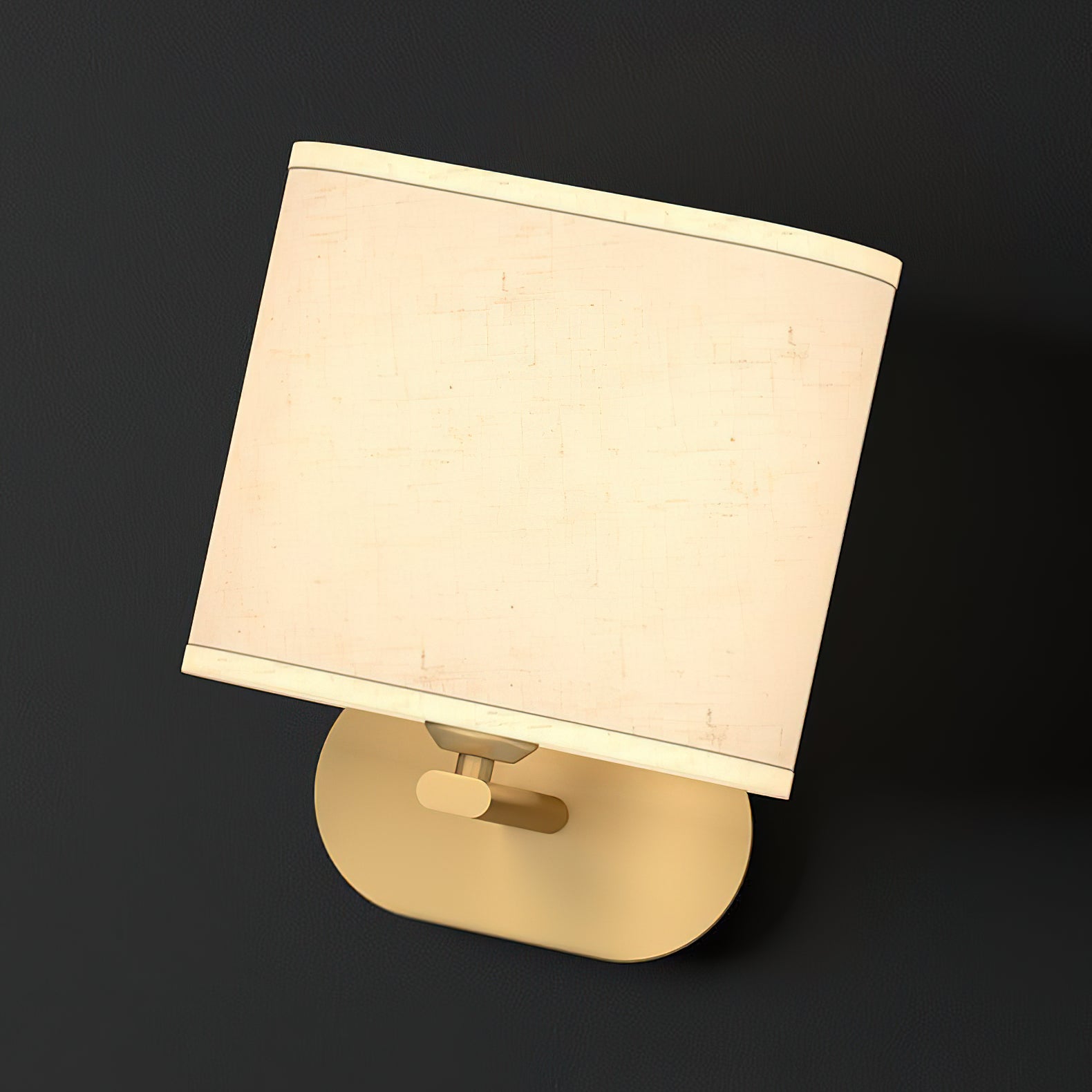 Myth Brass Fabric Wall Lamp-Neutral Decor