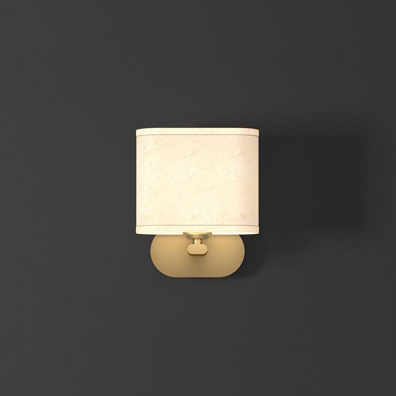Myth Brass Fabric Wall Lamp-Neutral Decor