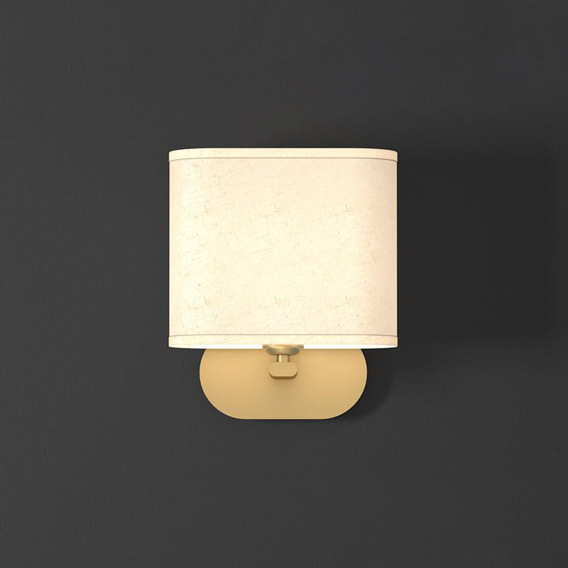 Myth Brass Fabric Wall Lamp-Neutral Decor