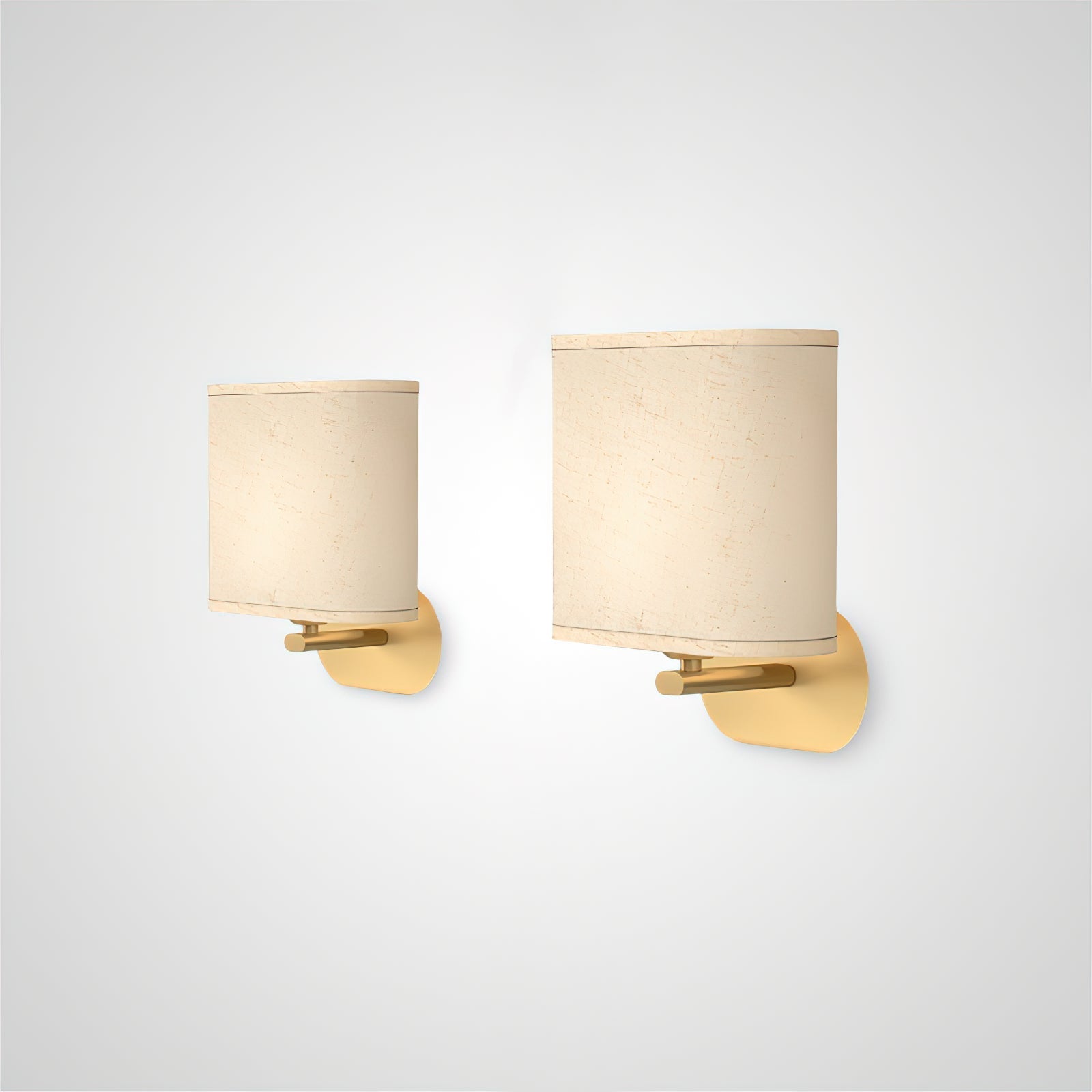Myth Brass Fabric Wall Lamp-Neutral Decor