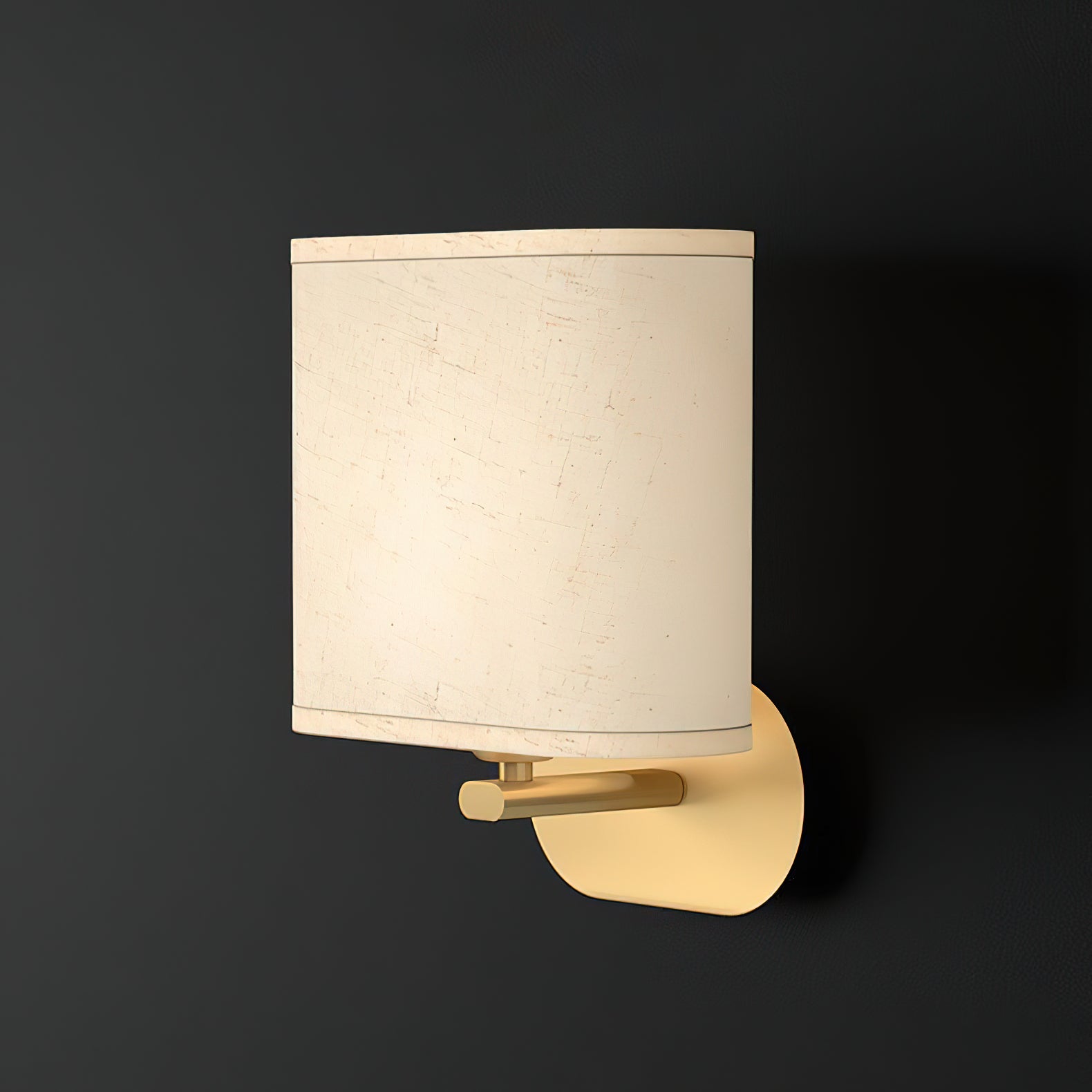 Myth Brass Fabric Wall Lamp-Neutral Decor