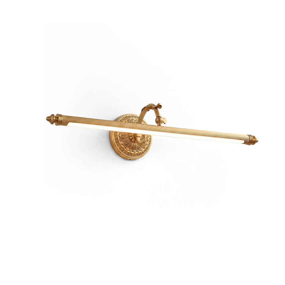 Front view of the Ellesmere brass wall sconce.