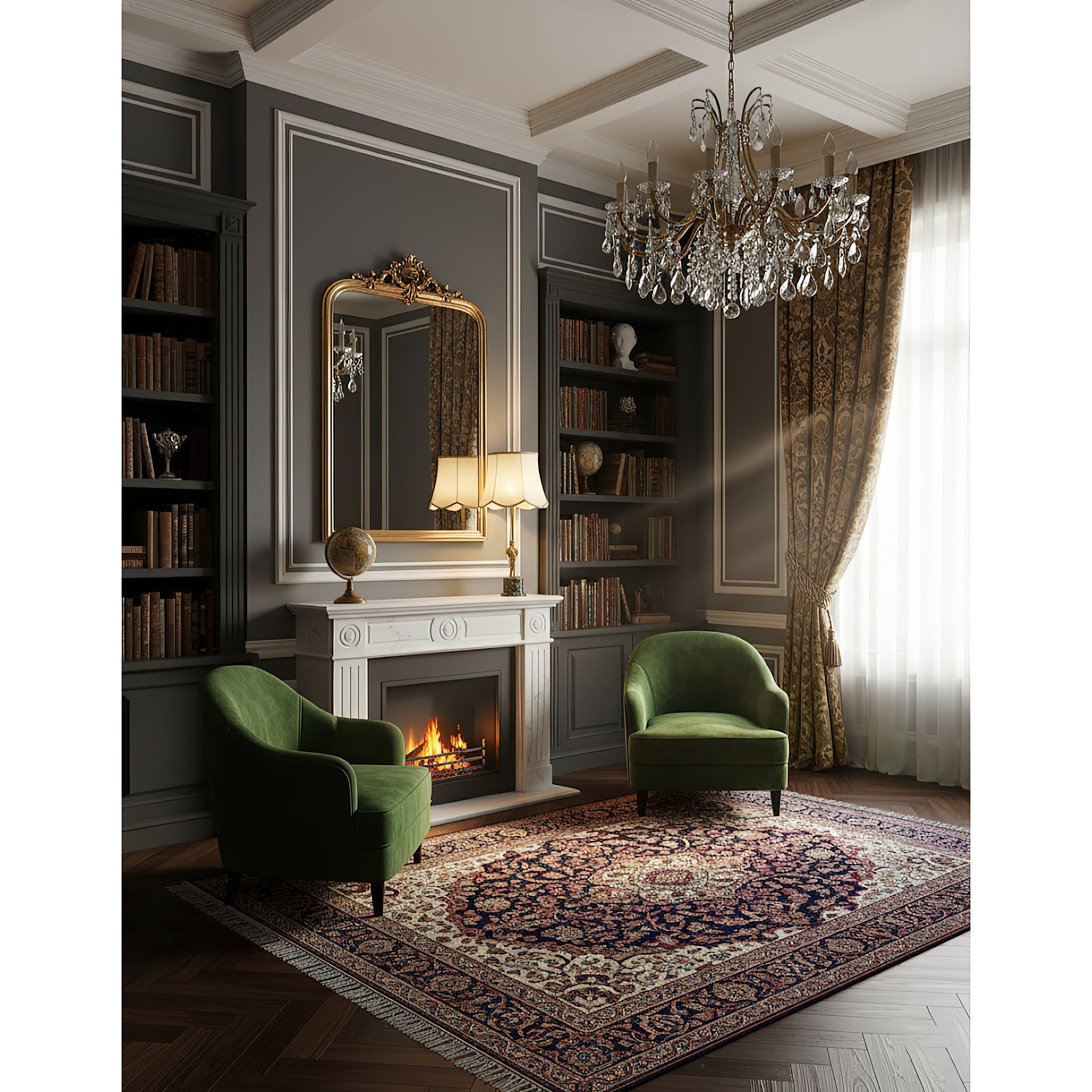 Ellie Table Lamp against a dark background to highlight its elegant form.