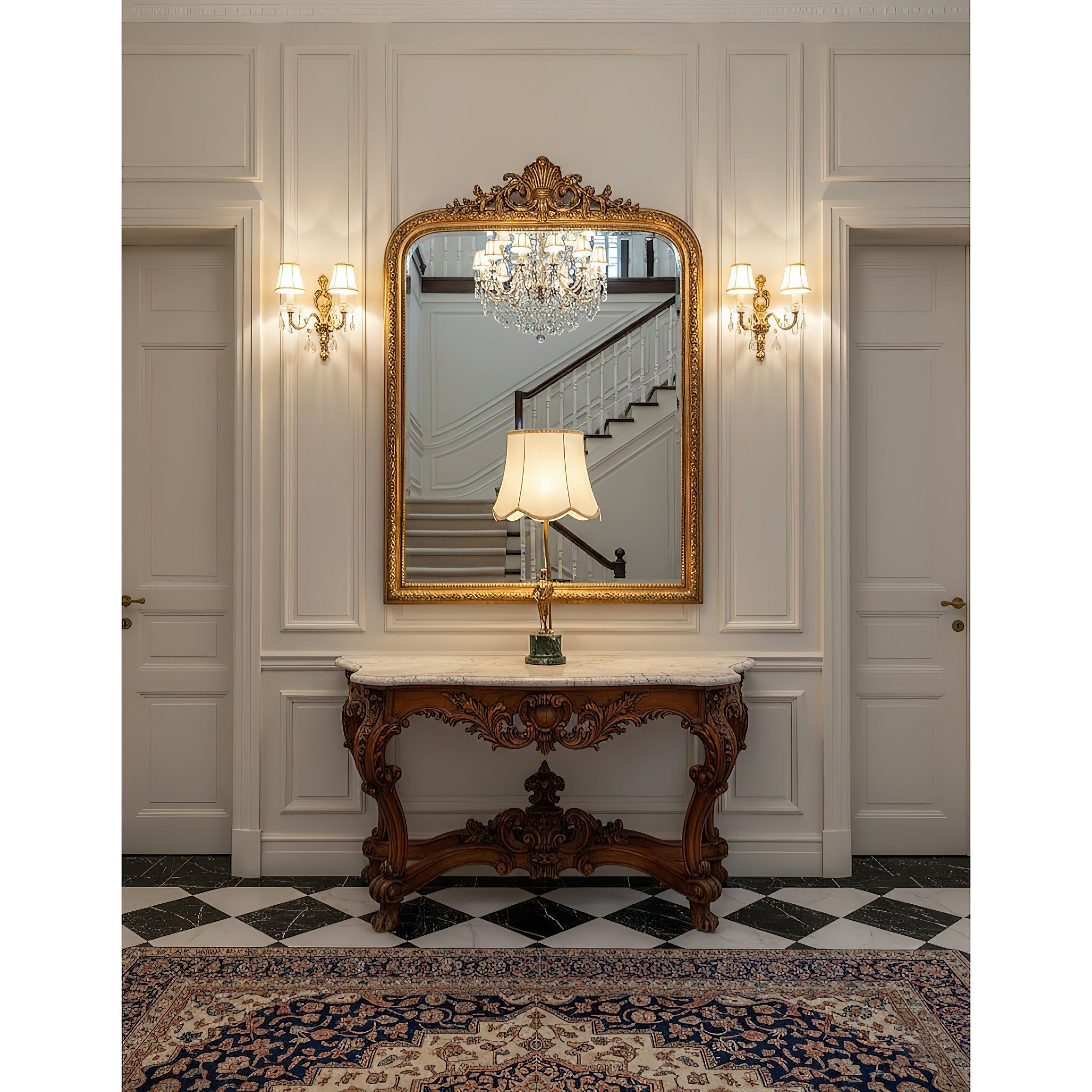Lifestyle image of the Ellie Table Lamp in a chic living room.