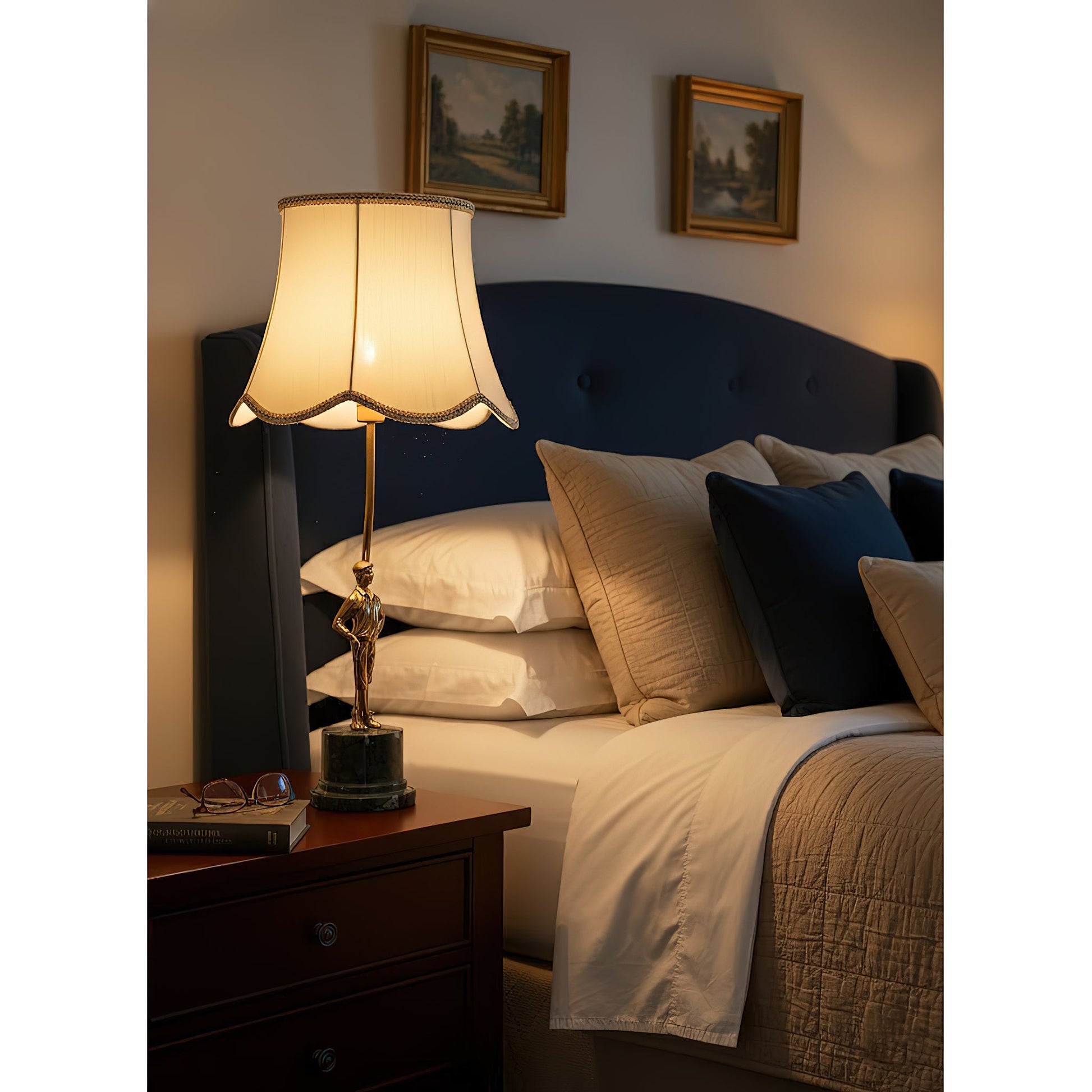 Top-down view of the Ellie Table Lamp's lampshade.