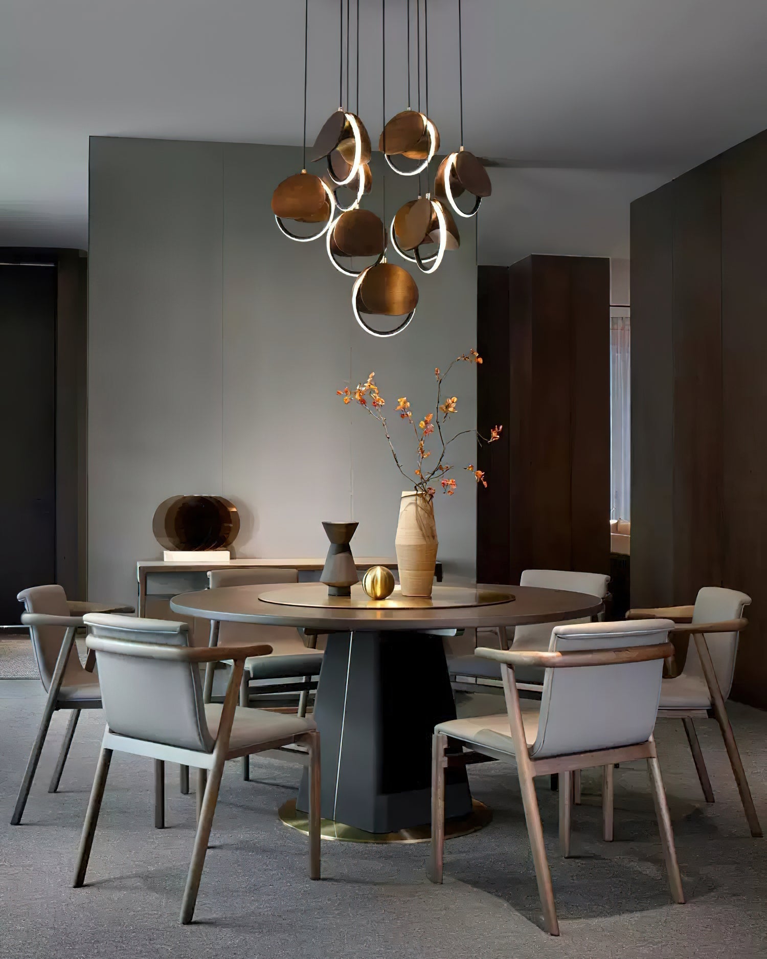 Avvelen Geometric Wood Pendant Light-Neutral Decor