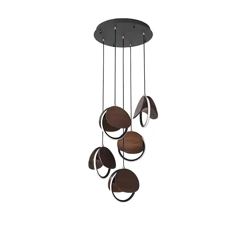 Avvelen Geometric Wood Pendant Light-Neutral Decor