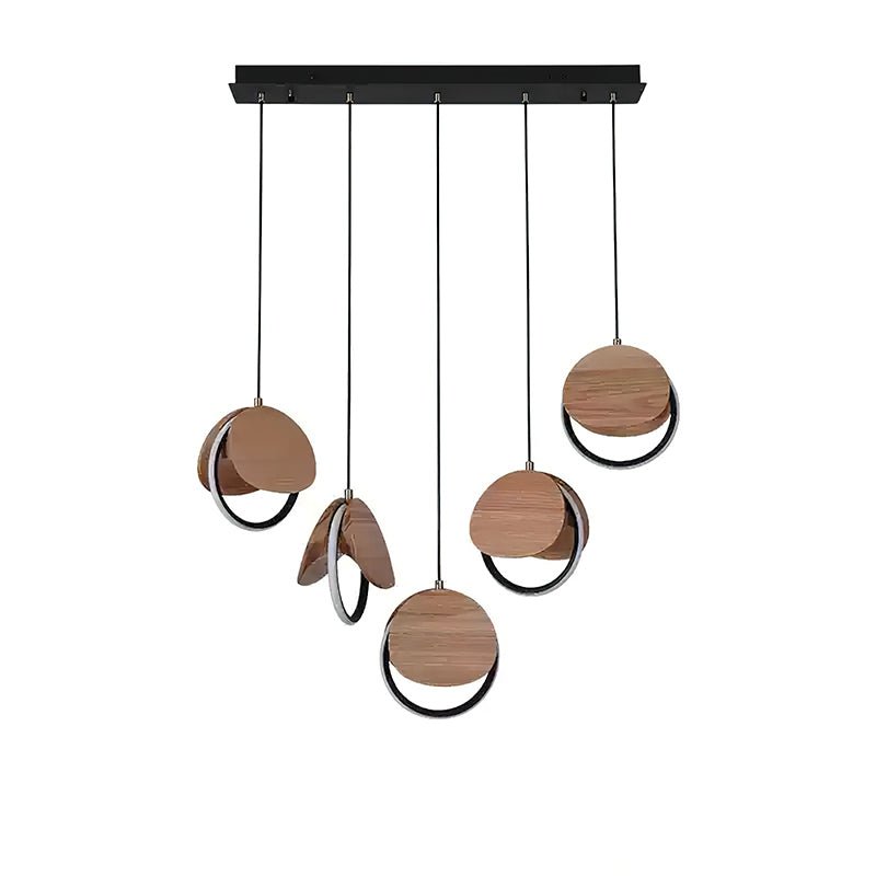 Avvelen Geometric Wood Pendant Light-Neutral Decor