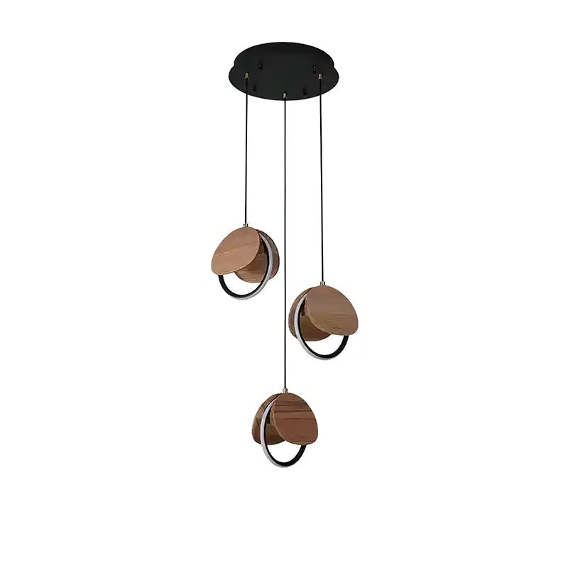 Avvelen Geometric Wood Pendant Light-Neutral Decor