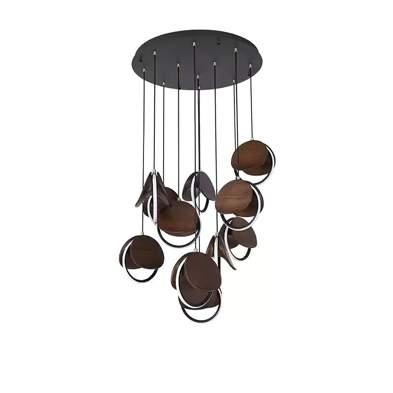 Avvelen Geometric Wood Pendant Light-Neutral Decor