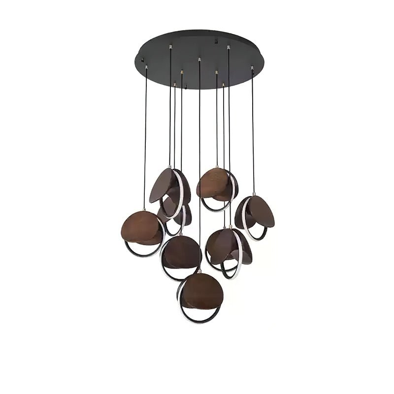 Avvelen Geometric Wood Pendant Light-Neutral Decor