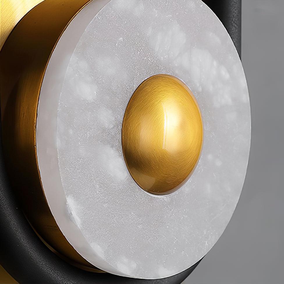 Ivory Modern Minimalist Ring Marble Wall Light-Neutral Decor