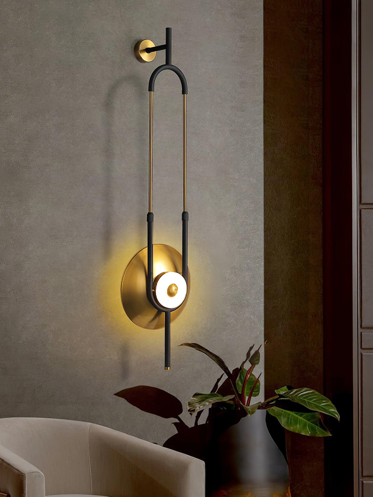 Ivory Modern Minimalist Ring Marble Wall Light-Neutral Decor
