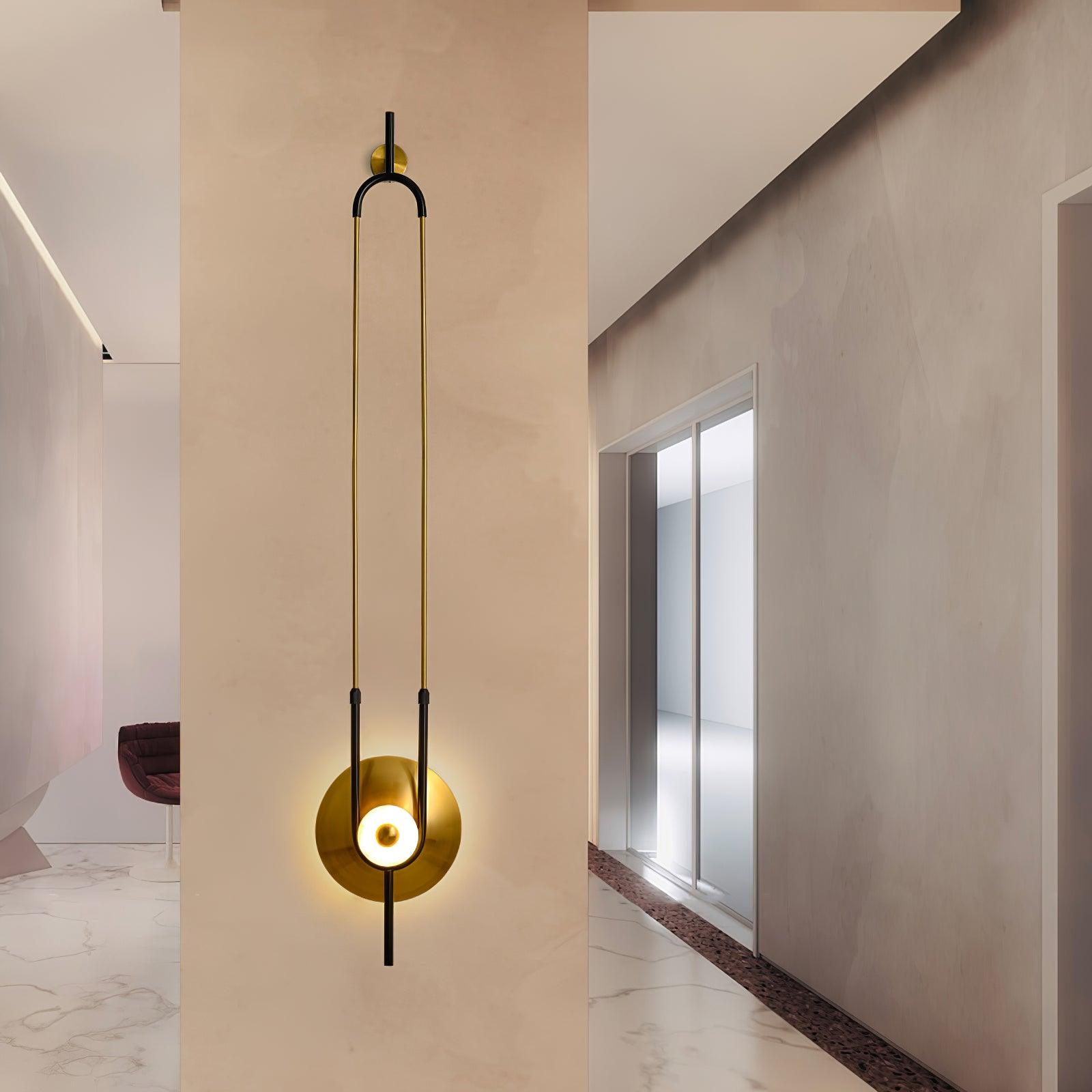 Ivory Modern Minimalist Ring Marble Wall Light-Neutral Decor