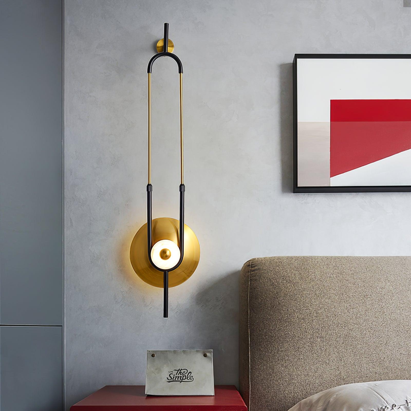 Ivory Modern Minimalist Ring Marble Wall Light-Neutral Decor