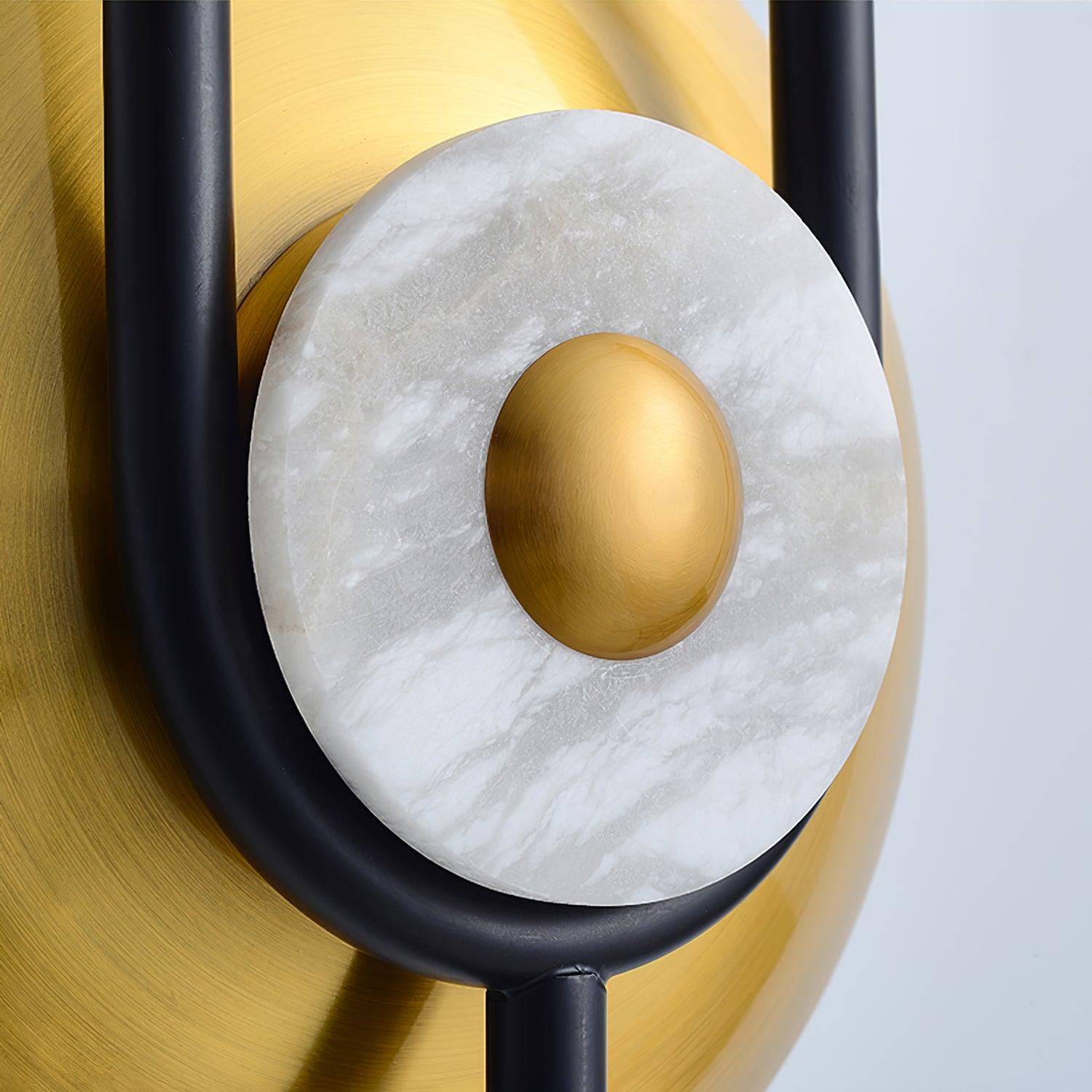 Ivory Modern Minimalist Ring Marble Wall Light-Neutral Decor