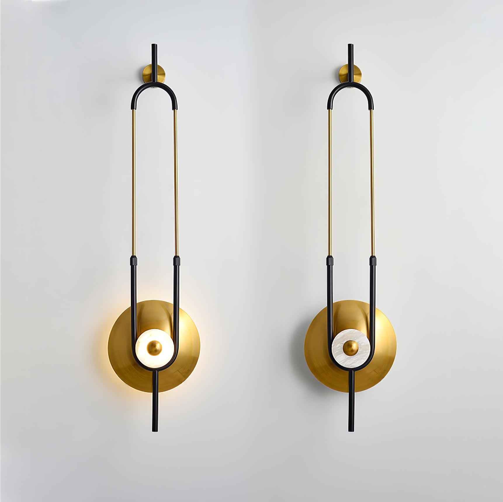 Ivory Modern Minimalist Ring Marble Wall Light-Neutral Decor