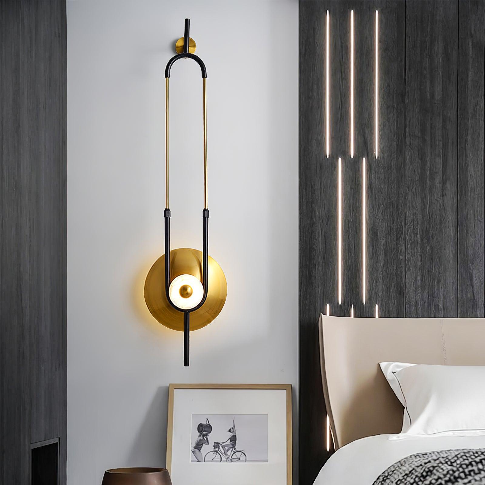 Ivory Modern Minimalist Ring Marble Wall Light-Neutral Decor