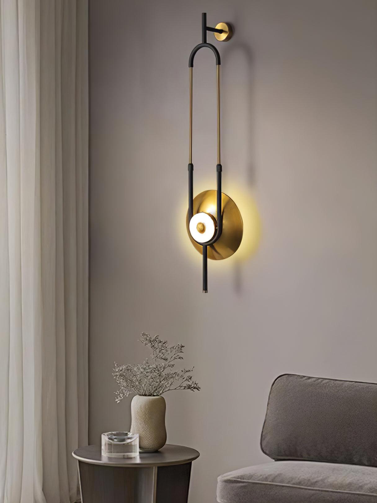 Ivory Modern Minimalist Ring Marble Wall Light-Neutral Decor