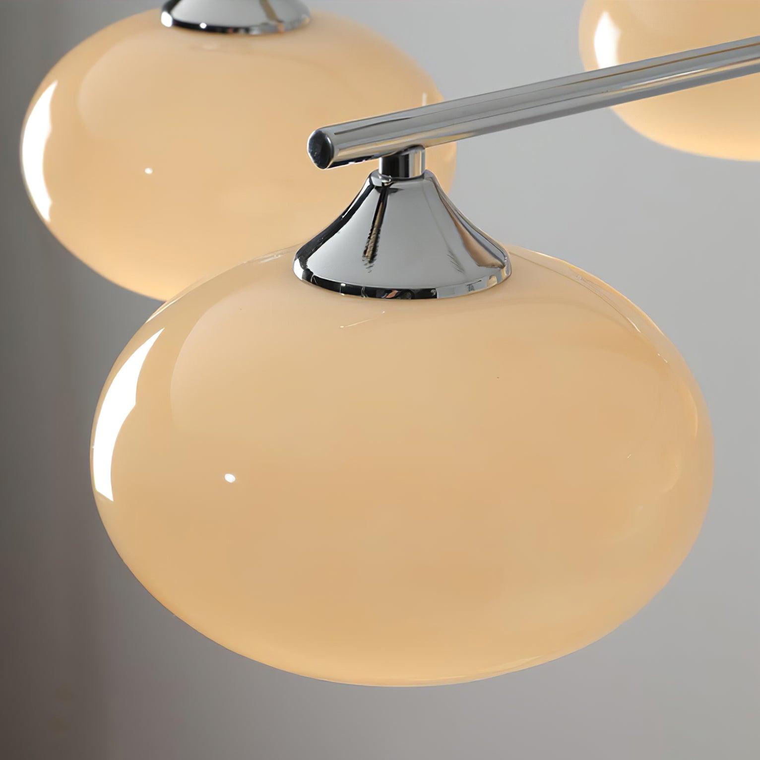 Srra Chandelier Persimmon Glass Mid-Century 8-Light-Neutral Decor
