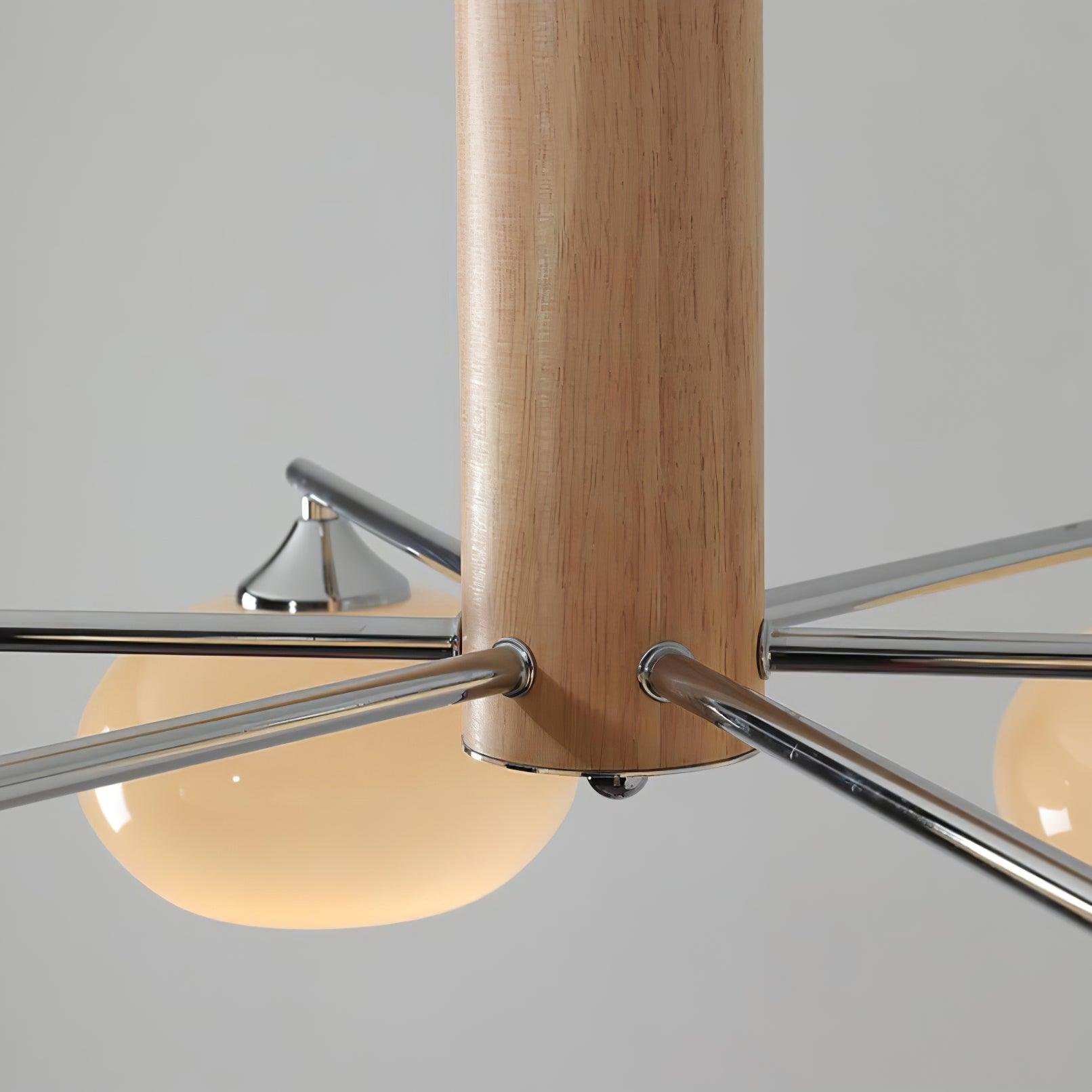 Srra Chandelier Persimmon Glass Mid-Century 8-Light-Neutral Decor