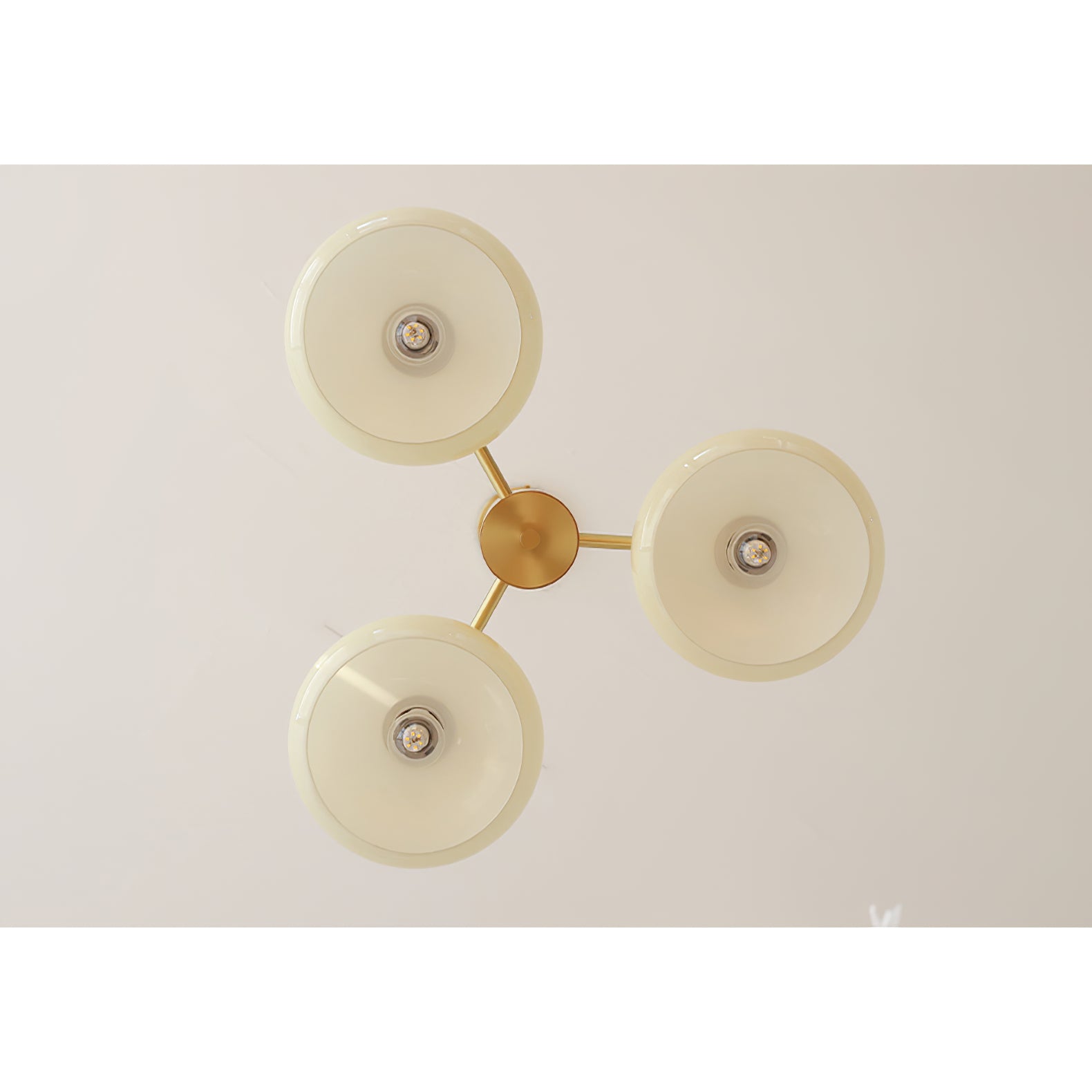 Nova Natural Persimmon Glass Chandelier-Neutral Decor