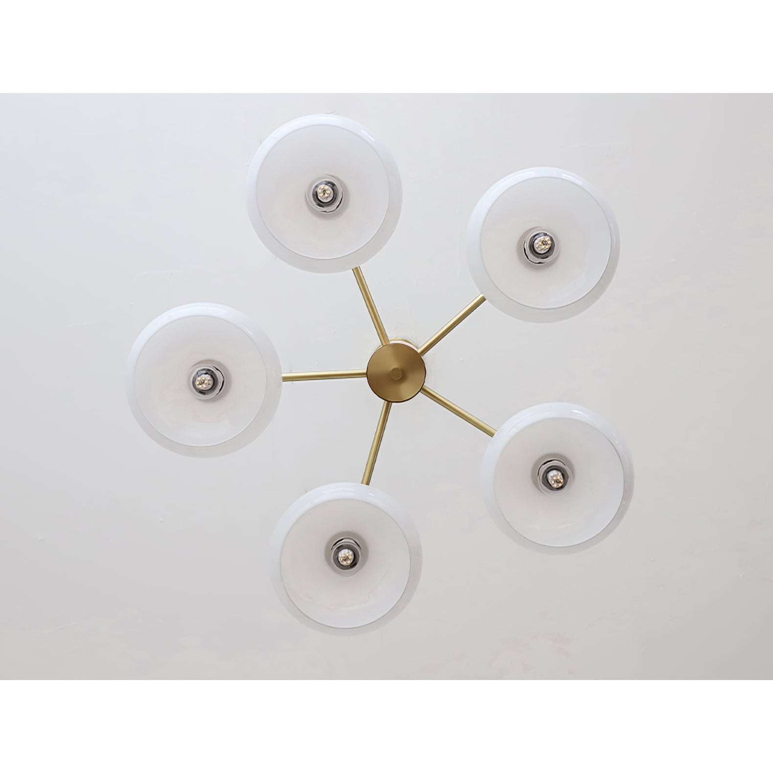 Nova Natural Persimmon Glass Chandelier-Neutral Decor