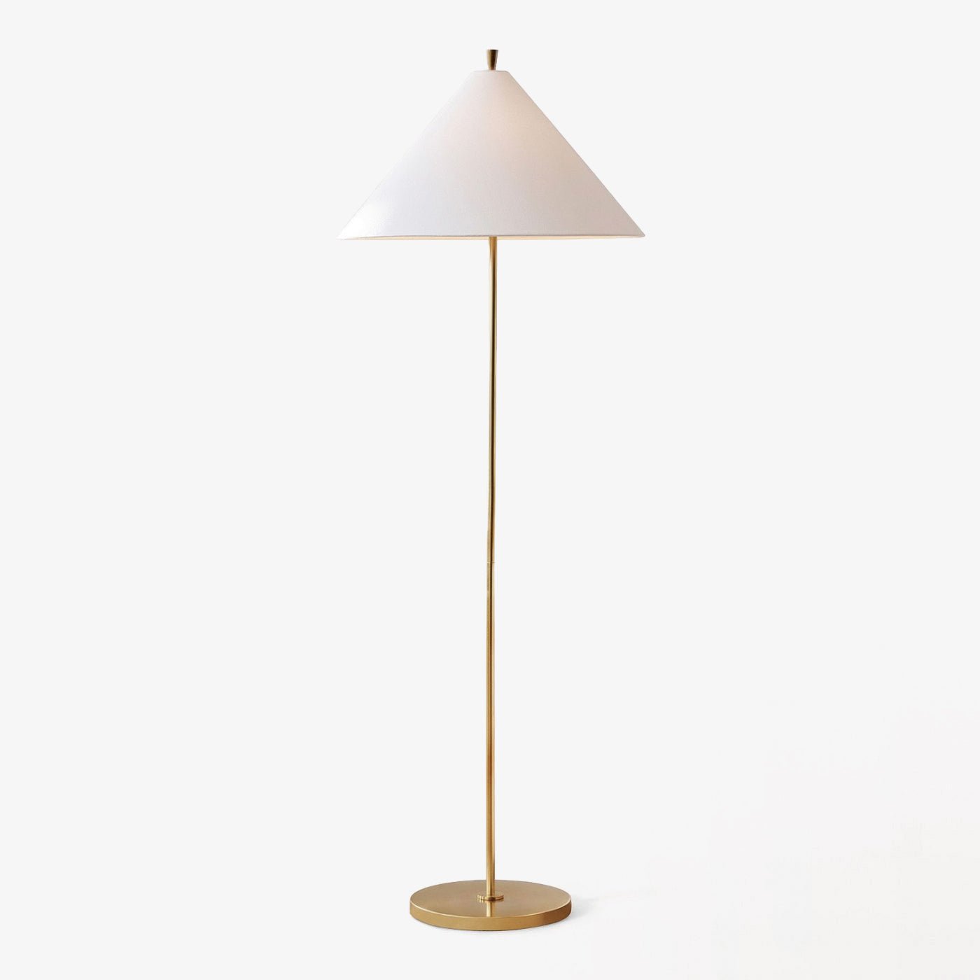 Urath Minimalist Brass Floor Lamp-Neutral Decor
