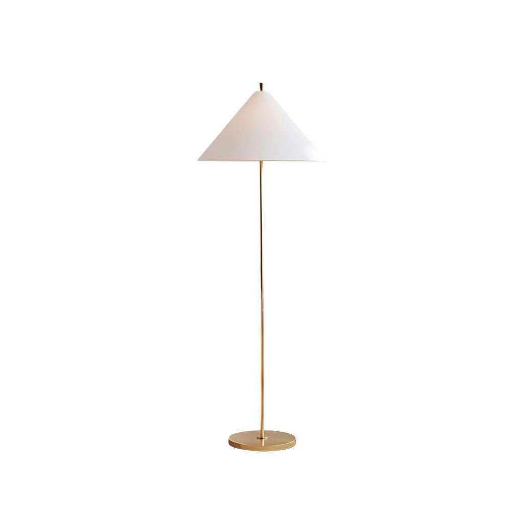 Urath Minimalist Brass Floor Lamp-Neutral Decor