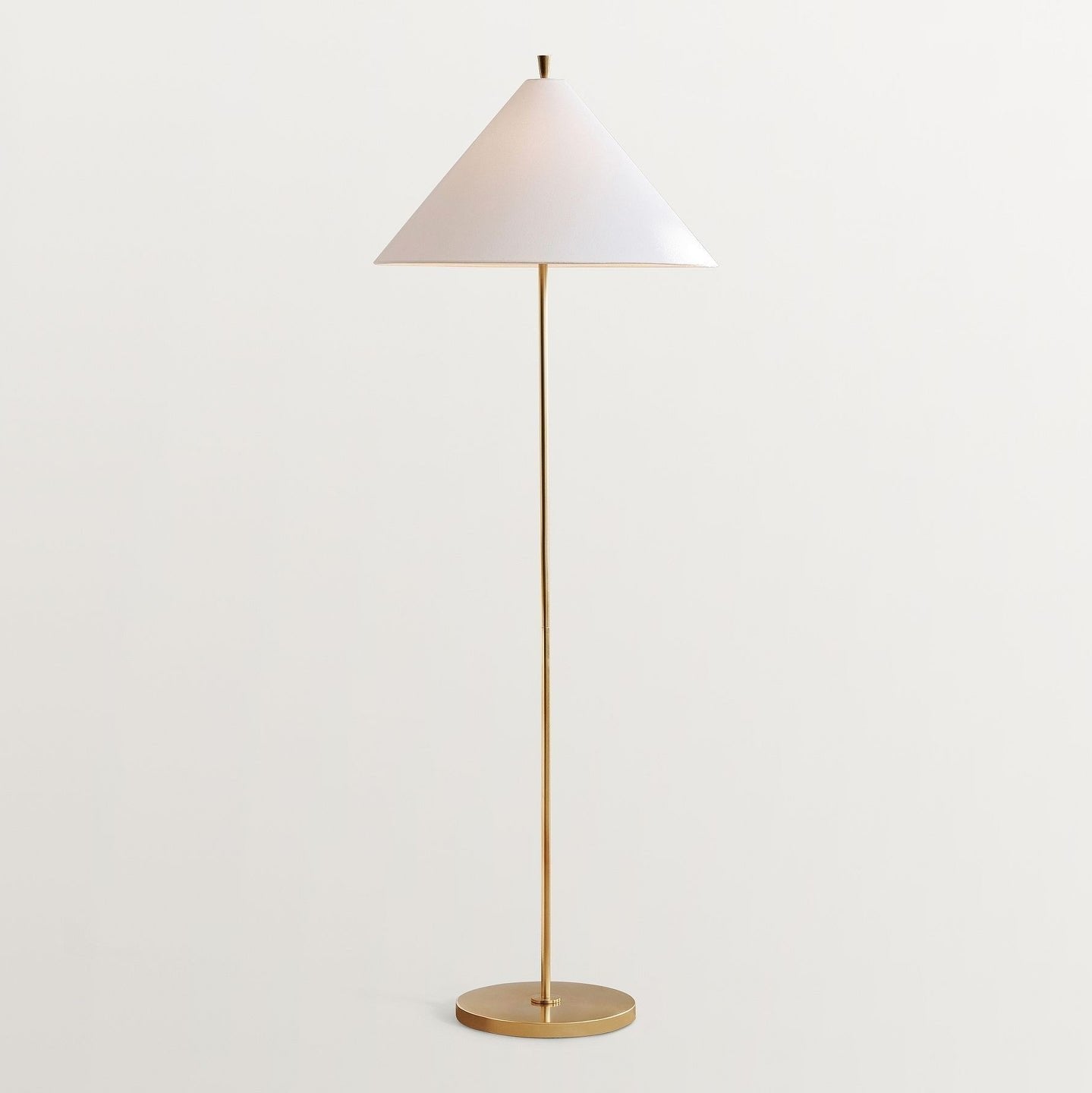 Urath Minimalist Brass Floor Lamp-Neutral Decor