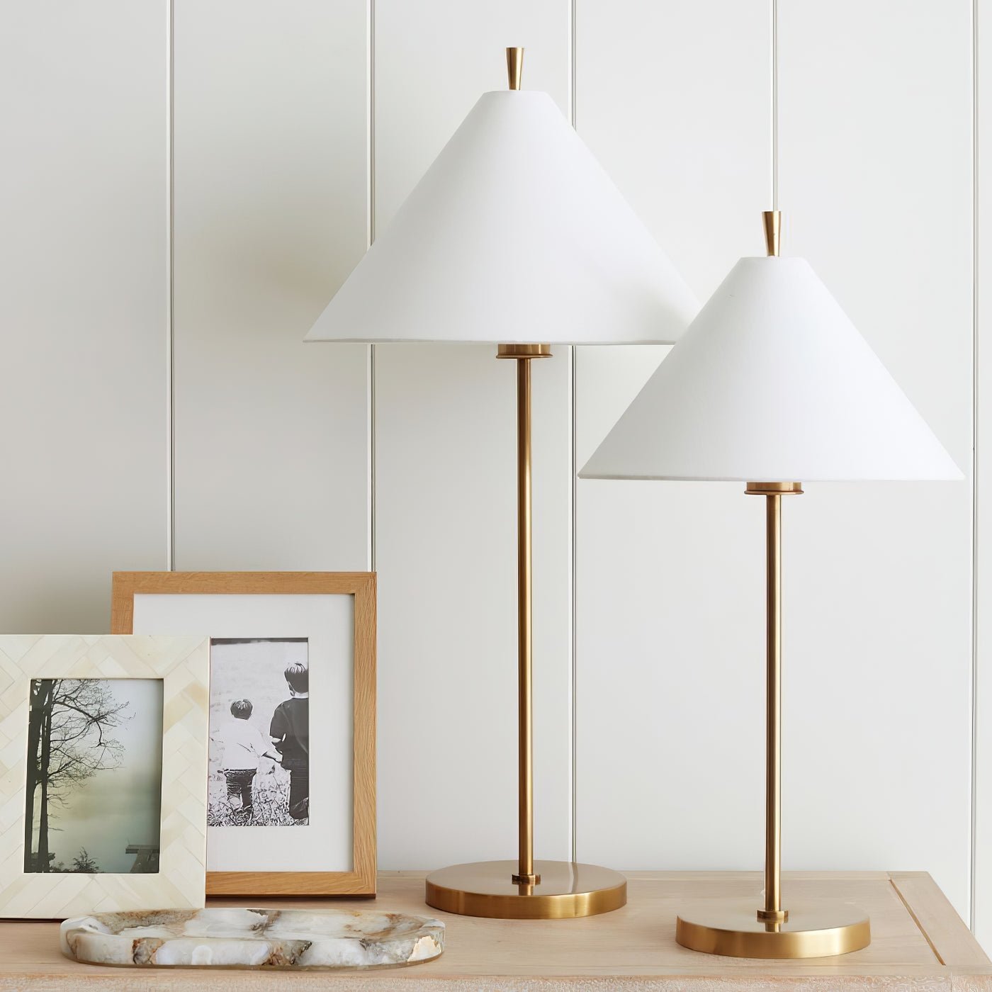 Liora Elegant Cone Table Lamp-Neutral Decor