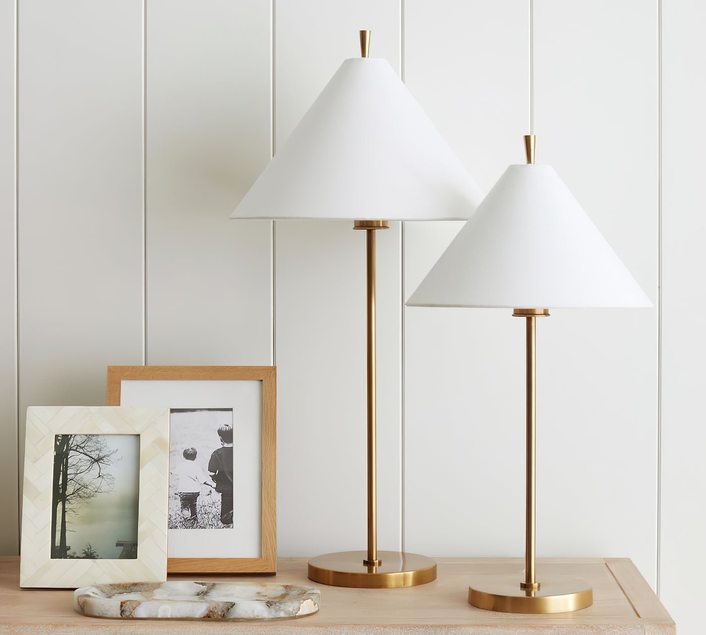 Liora Elegant Cone Table Lamp-Neutral Decor