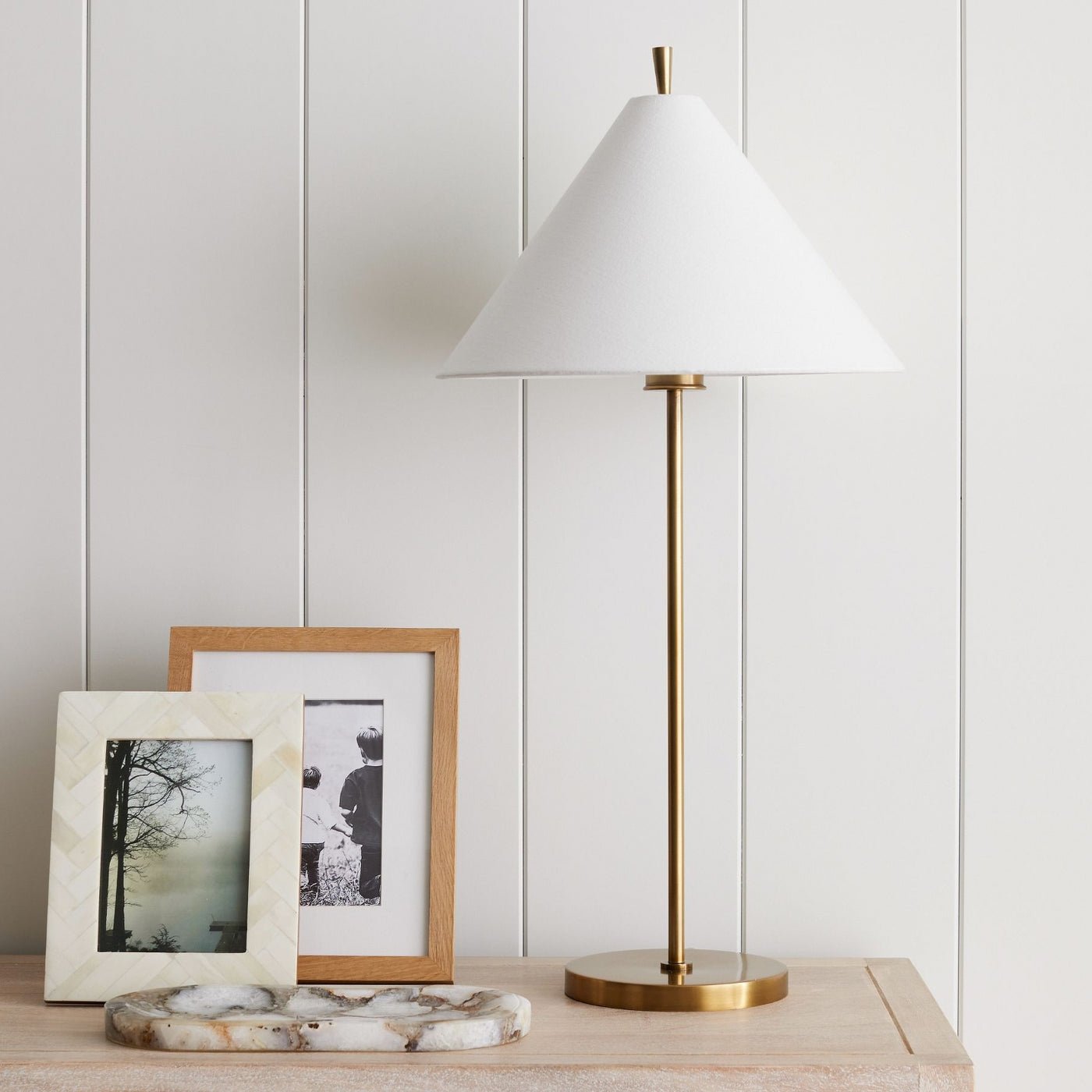 Liora Elegant Cone Table Lamp-Neutral Decor