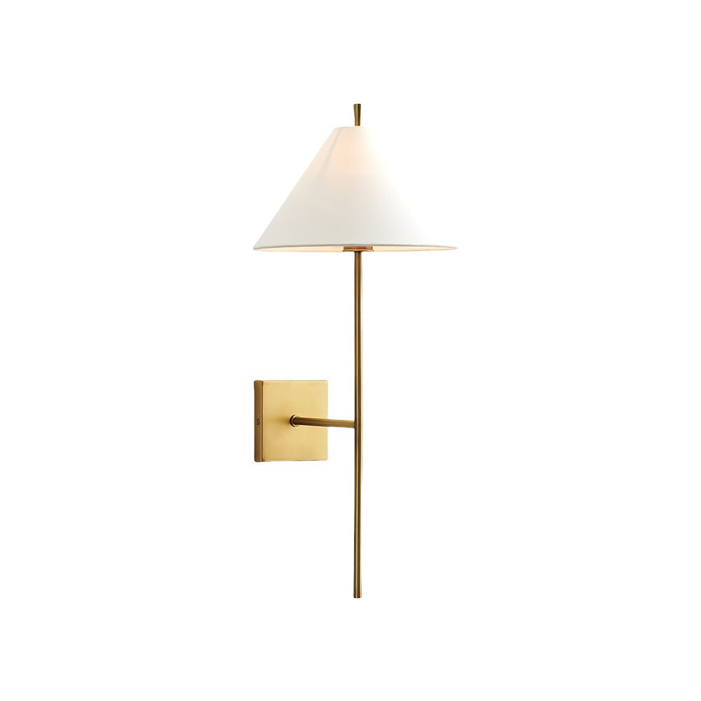 Teld Vintage Industrial Fabric Wall Light-Neutral Decor