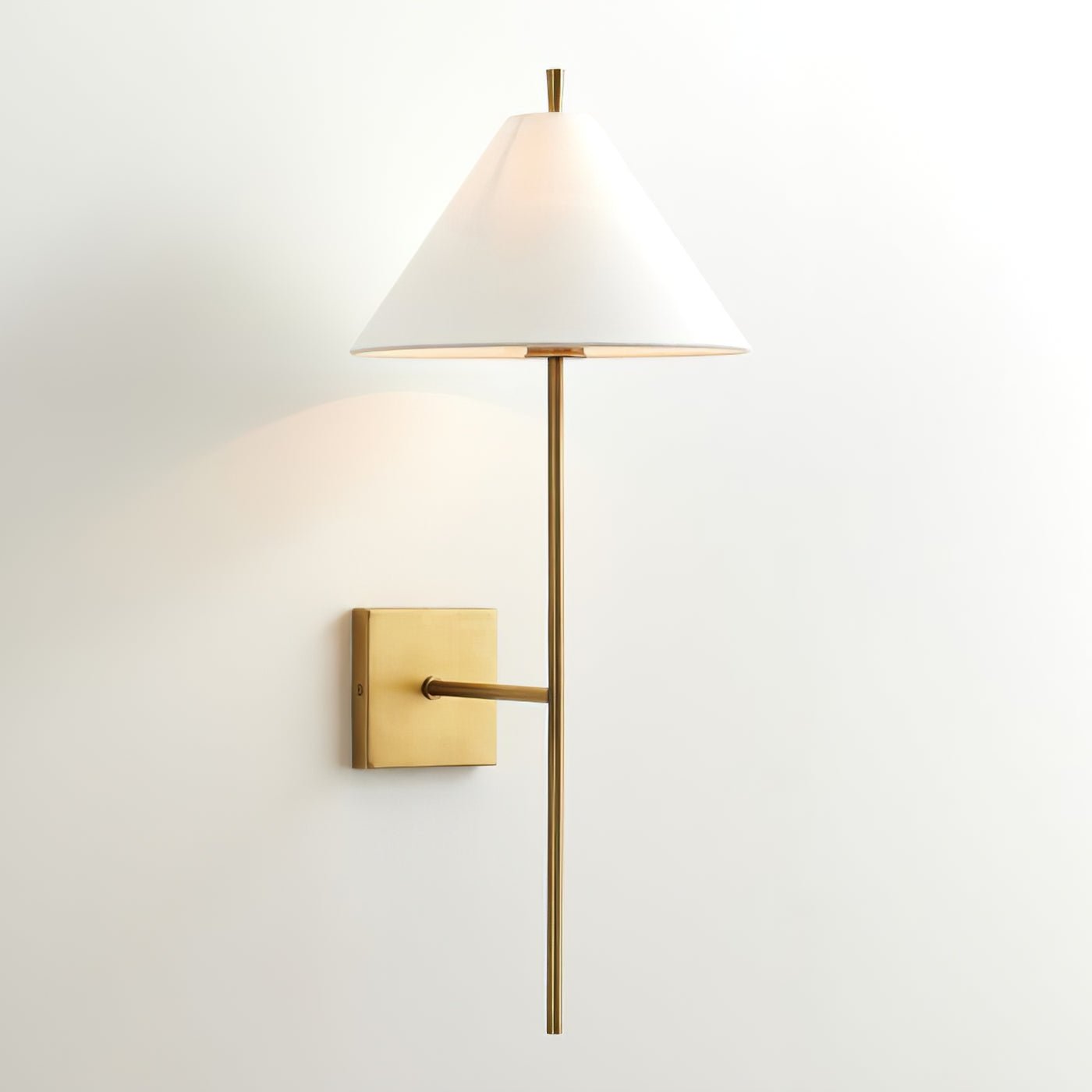 Teld Vintage Industrial Fabric Wall Light-Neutral Decor