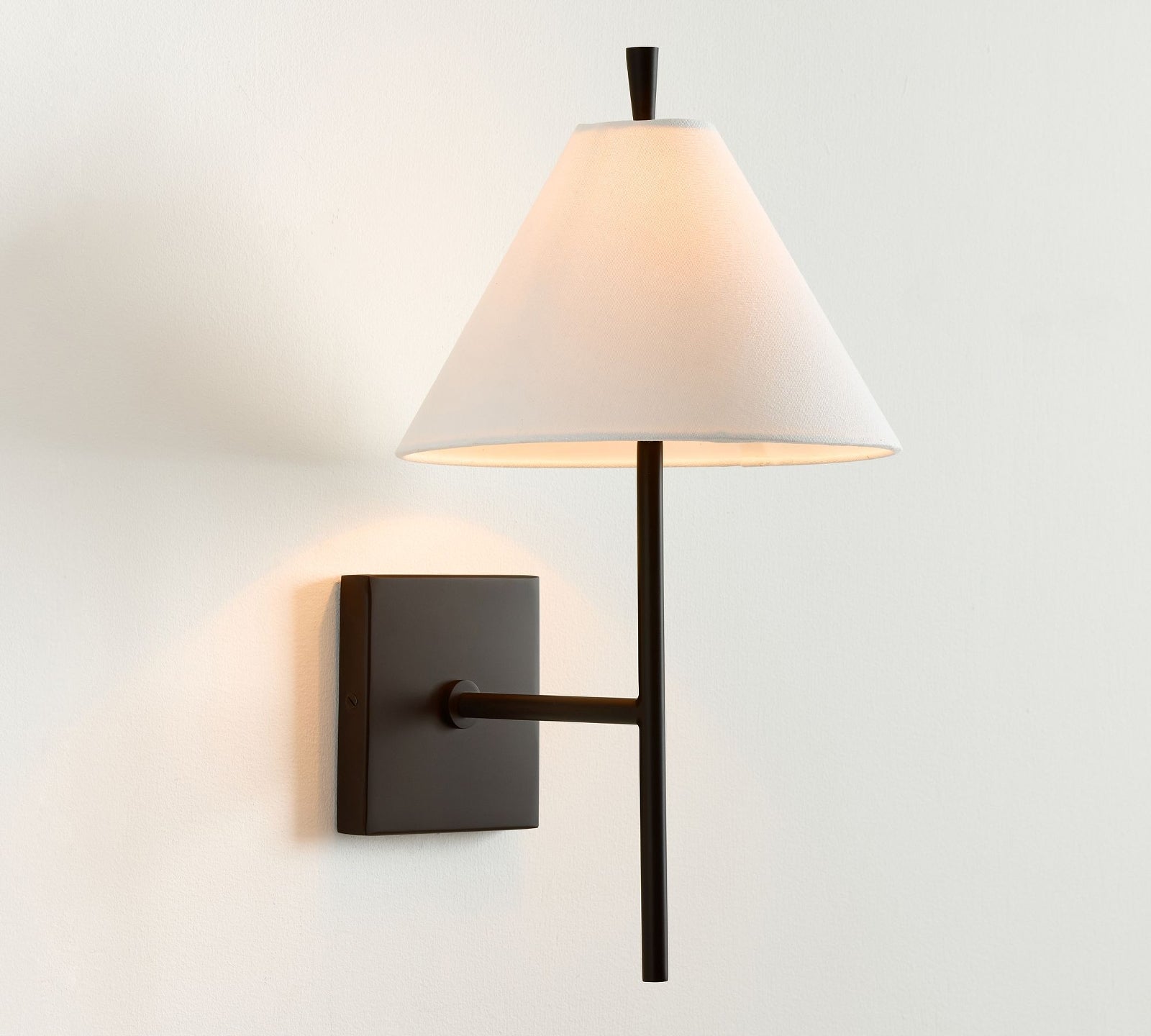 Teld Vintage Industrial Fabric Wall Light-Neutral Decor