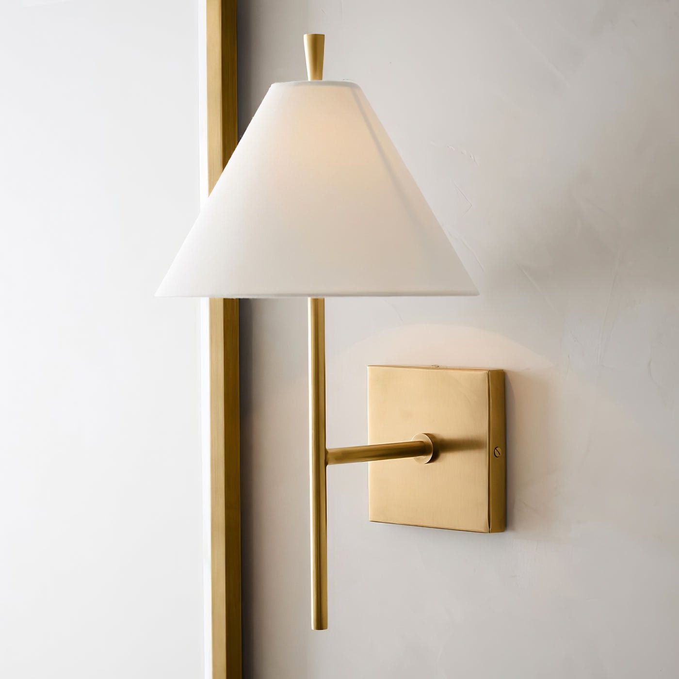 Teld Vintage Industrial Fabric Wall Light-Neutral Decor