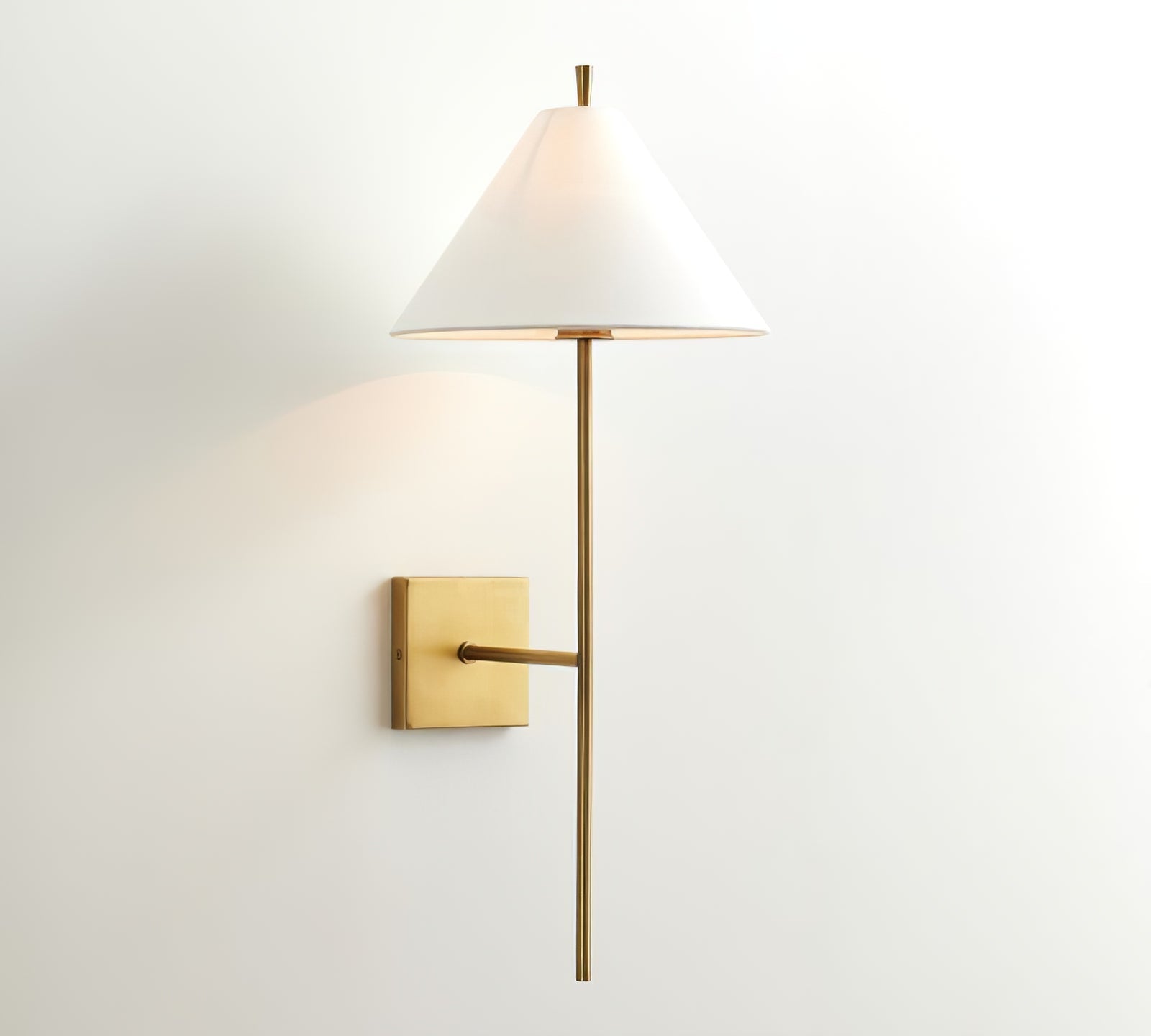 Teld Vintage Industrial Fabric Wall Light-Neutral Decor