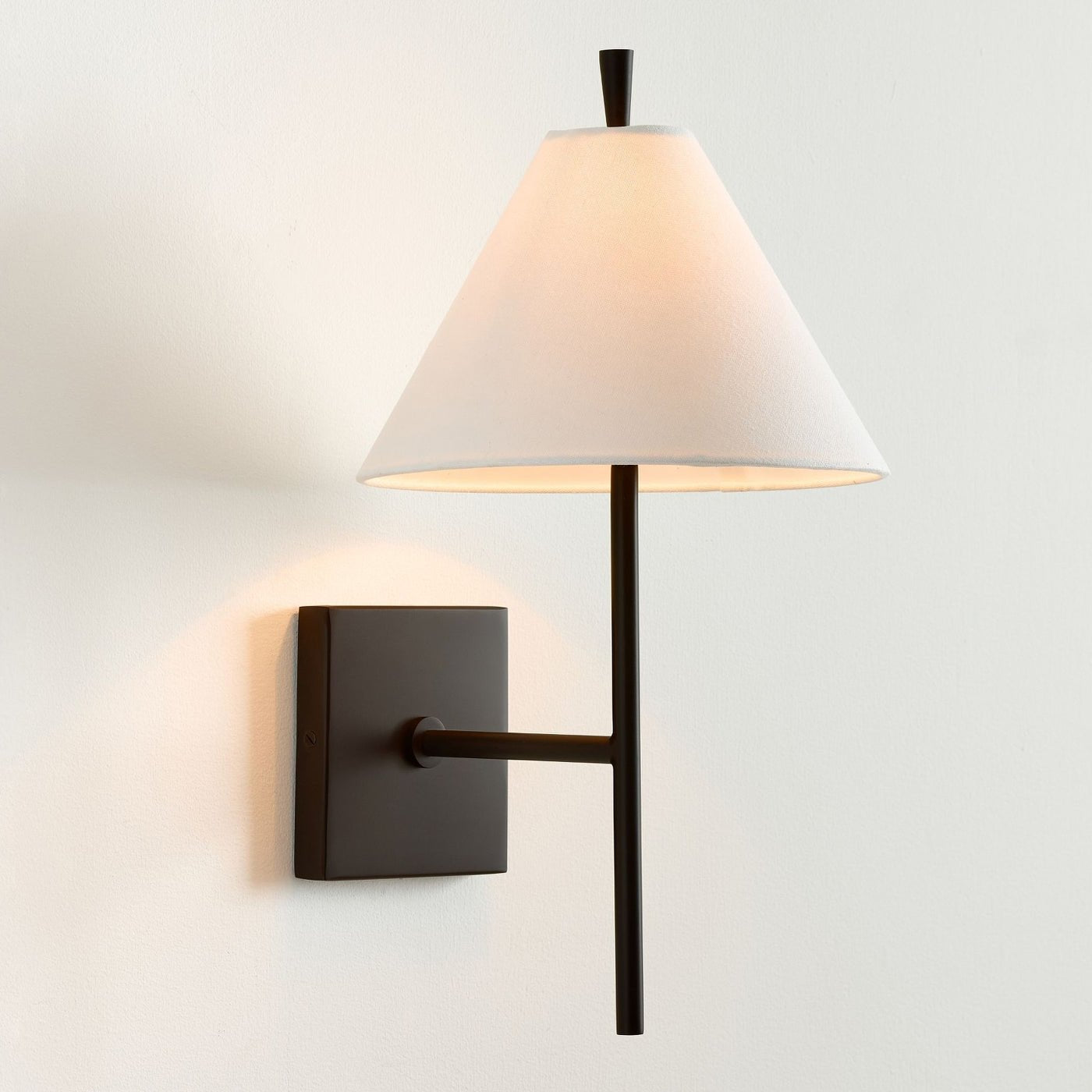Teld Vintage Industrial Fabric Wall Light-Neutral Decor