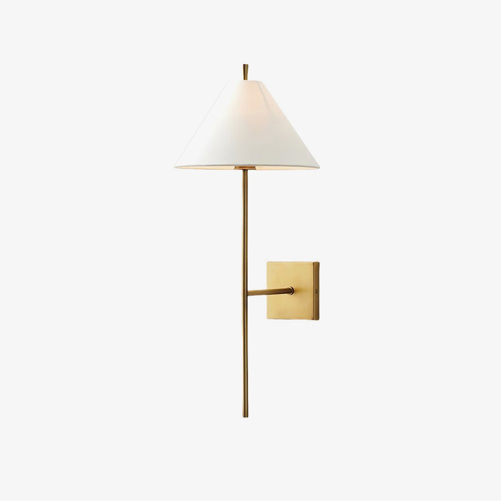 Teld Vintage Industrial Fabric Wall Light-Neutral Decor
