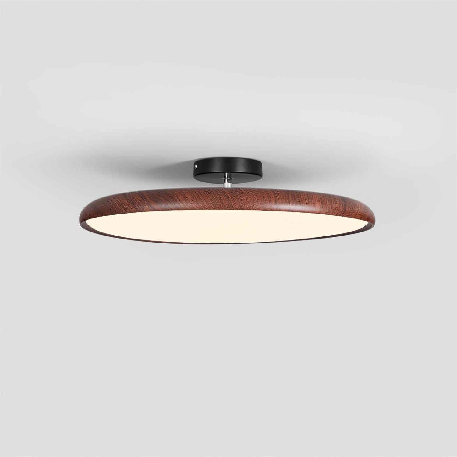 Aira Oval Semi-Flush Ceiling Light-Neutral Decor