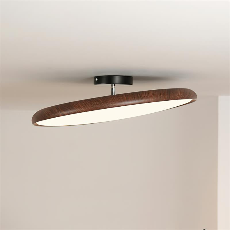 Aira Oval Semi-Flush Ceiling Light-Neutral Decor